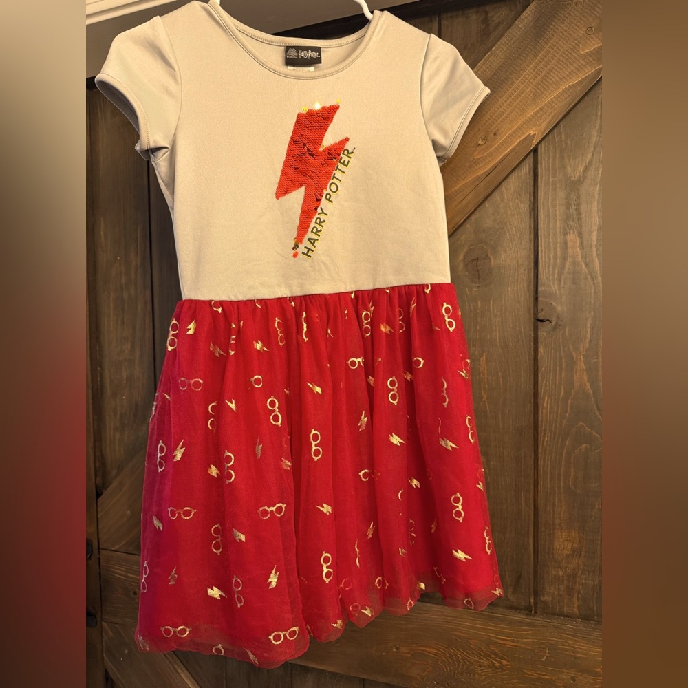 Harry Potter Red and Gray Dress